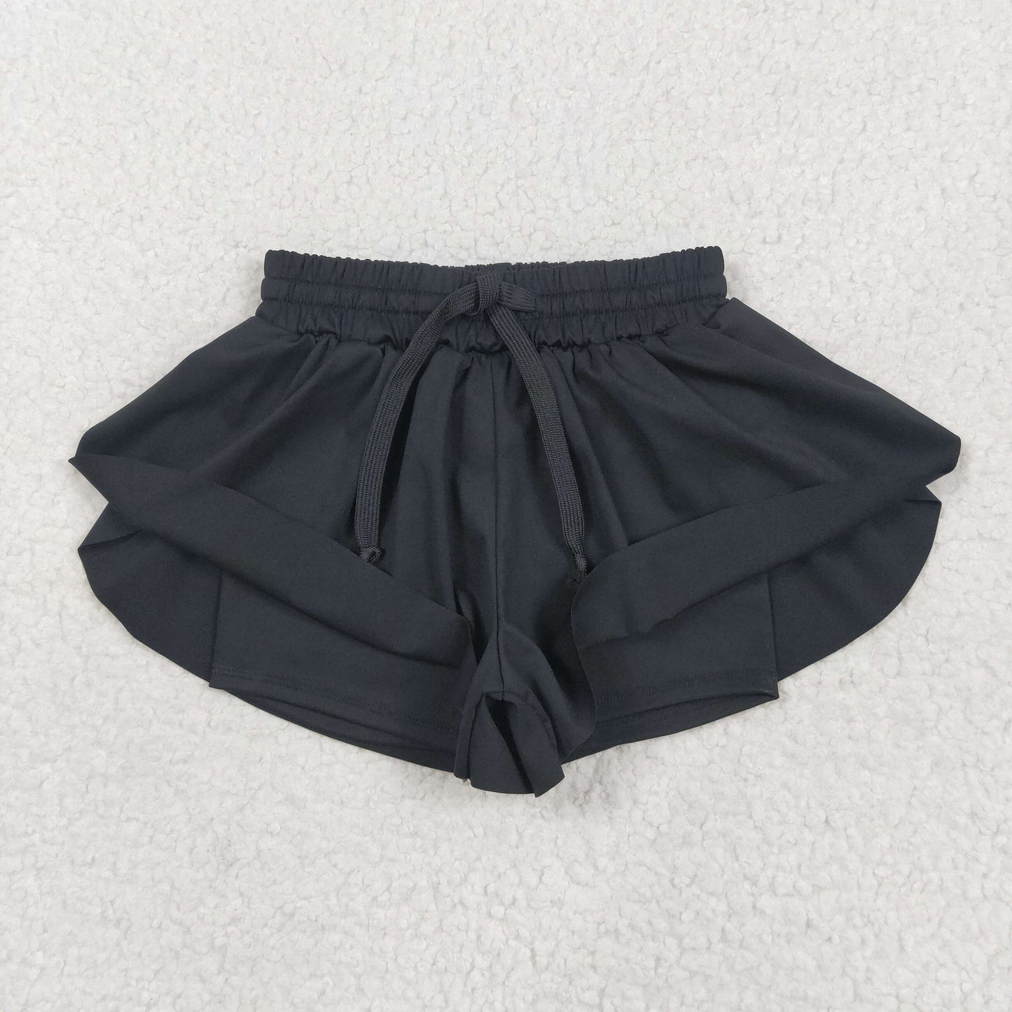 SS0551 yoga black girls shorts