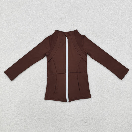 GT0678 maroon sport wear girls coat