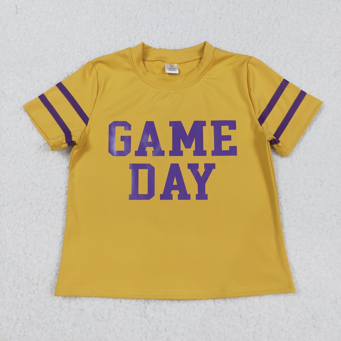 yoga screen print game day top RTS Sibling Clothes