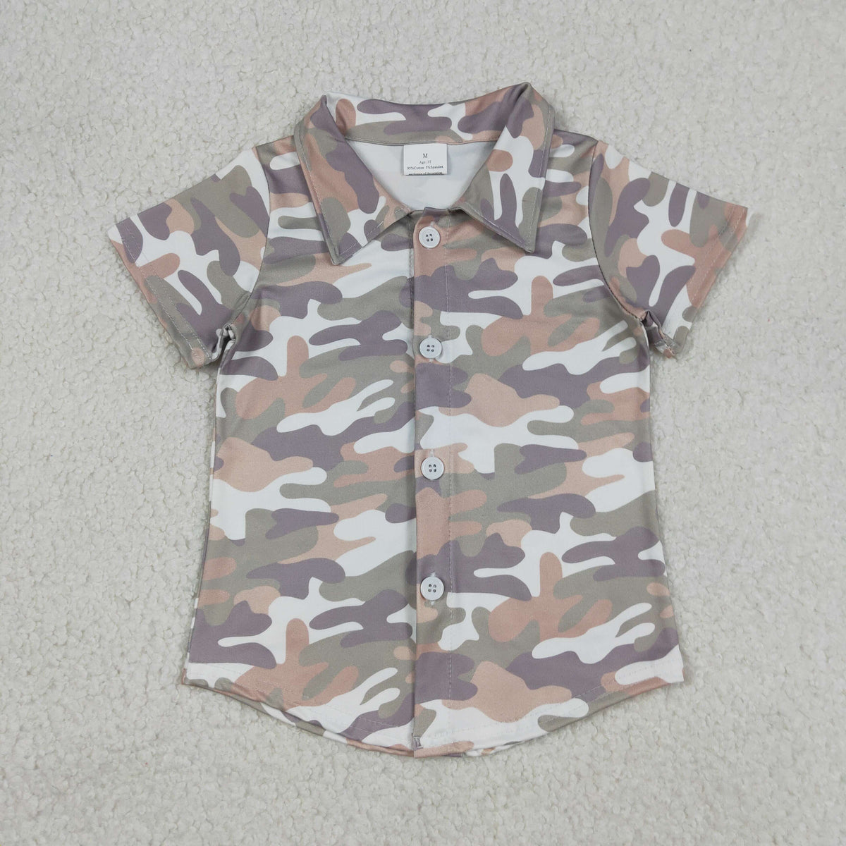 BT1565 Hunting Camo Boy Short Sleeve Boys Top