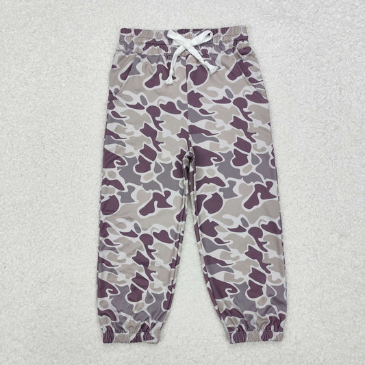 P0652 dark grey camo boys milk silk pants