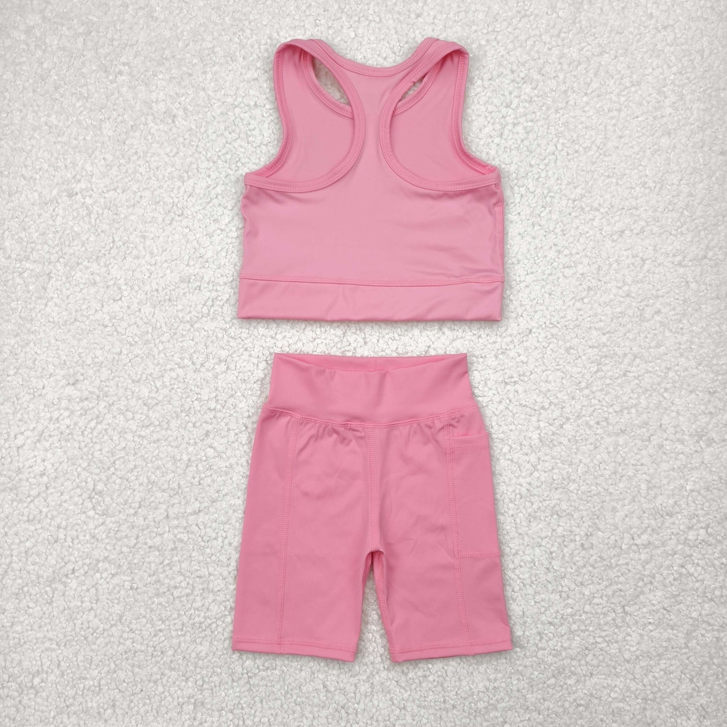 yoga GSSO1516 watermelon red sleeveless shorts girls set