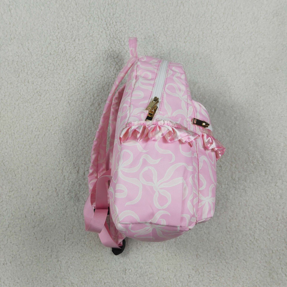 BA0459 Pink Bows Ruffles Bag