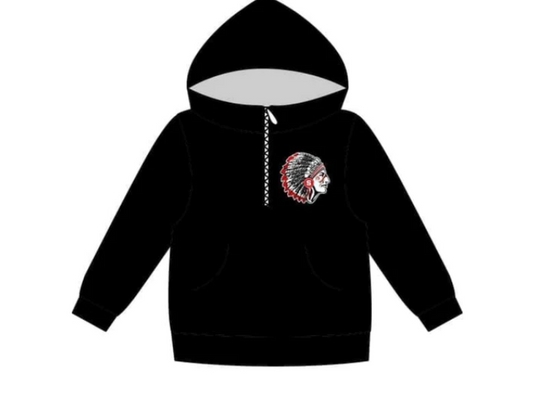 Custom S 8.17 Team black long sleeve hoodie kids top