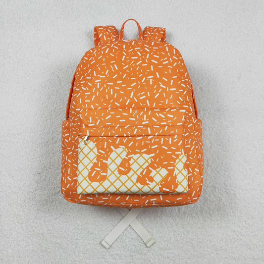 BA0339 orange sprinkles school bag