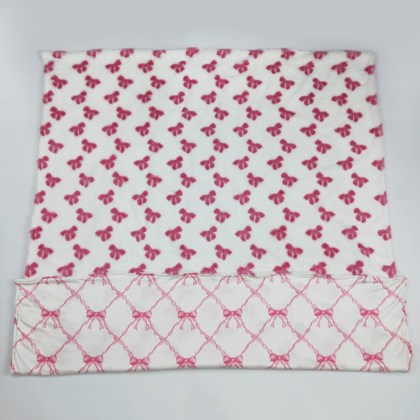 USA SHOP BL0209 pink bows fur baby blanket