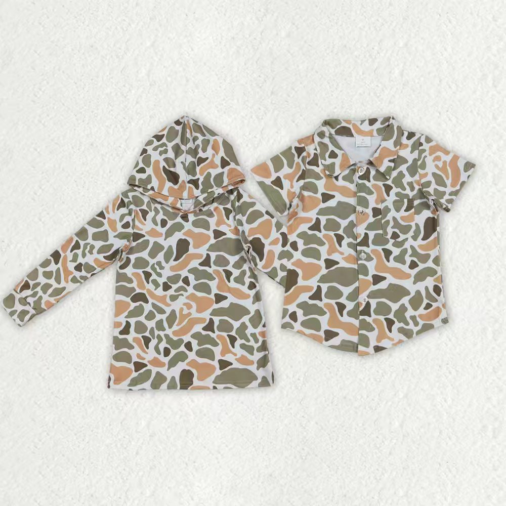 Hunting camo hoodie/top RTS Sibling Clothes