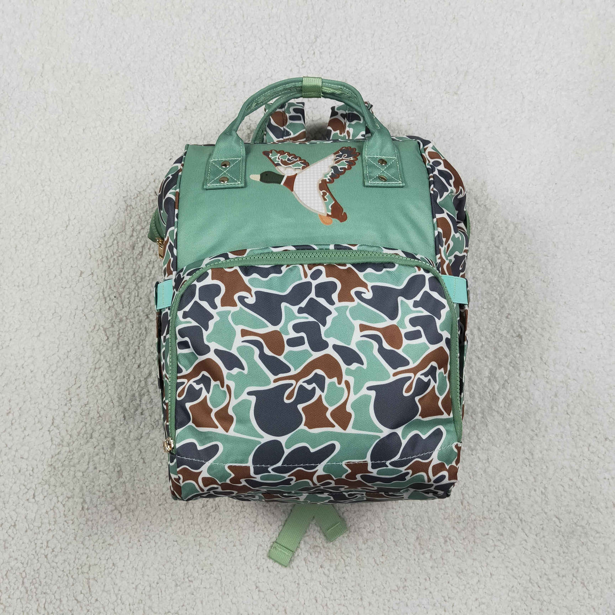 BA0404 Camo Mallard Duck Diaper Bag