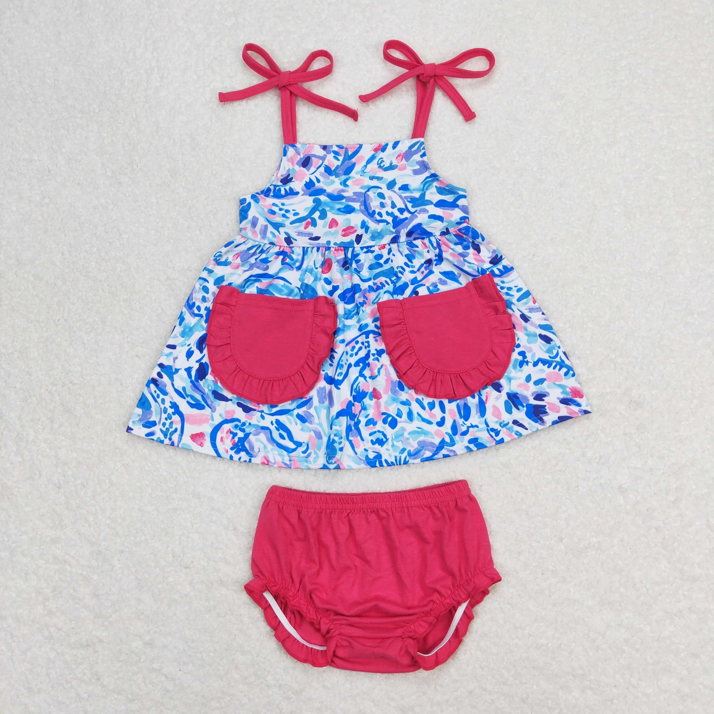 RTS blue flowers print boys/girls