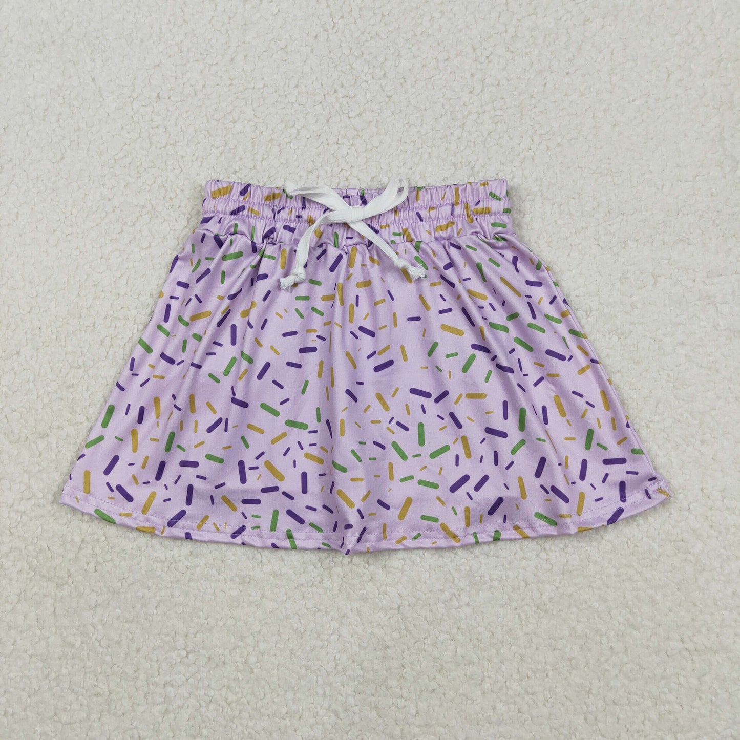 GLK0144 purple ice sprinkles skorts girls skirt