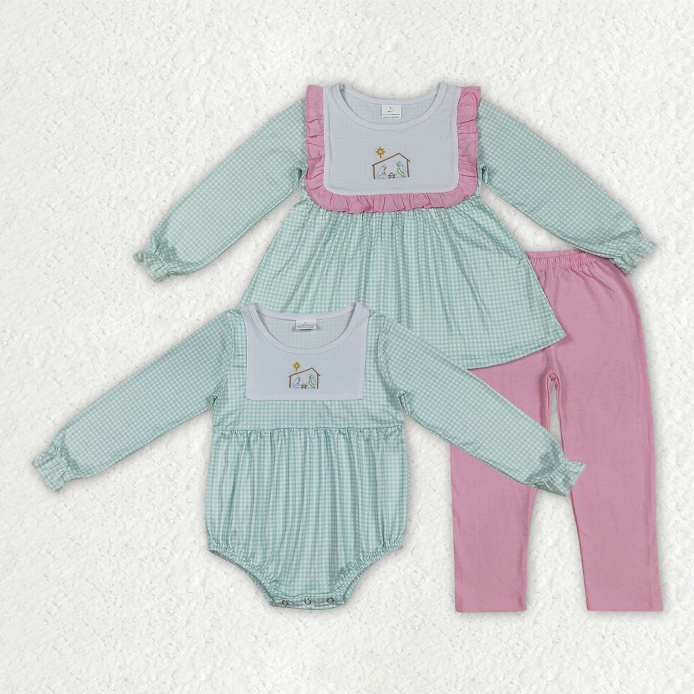Embroidery The Nativity Story style RTS Sibling Clothes
