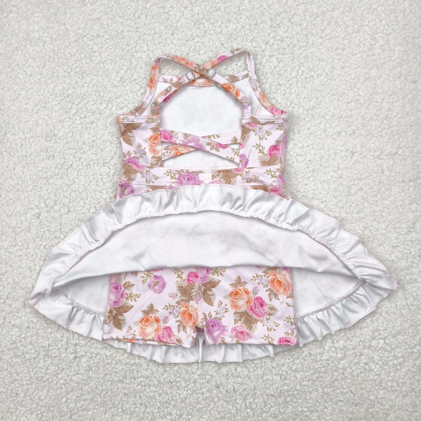 yoga GSD2280 orange flowers pink flowers girls dress