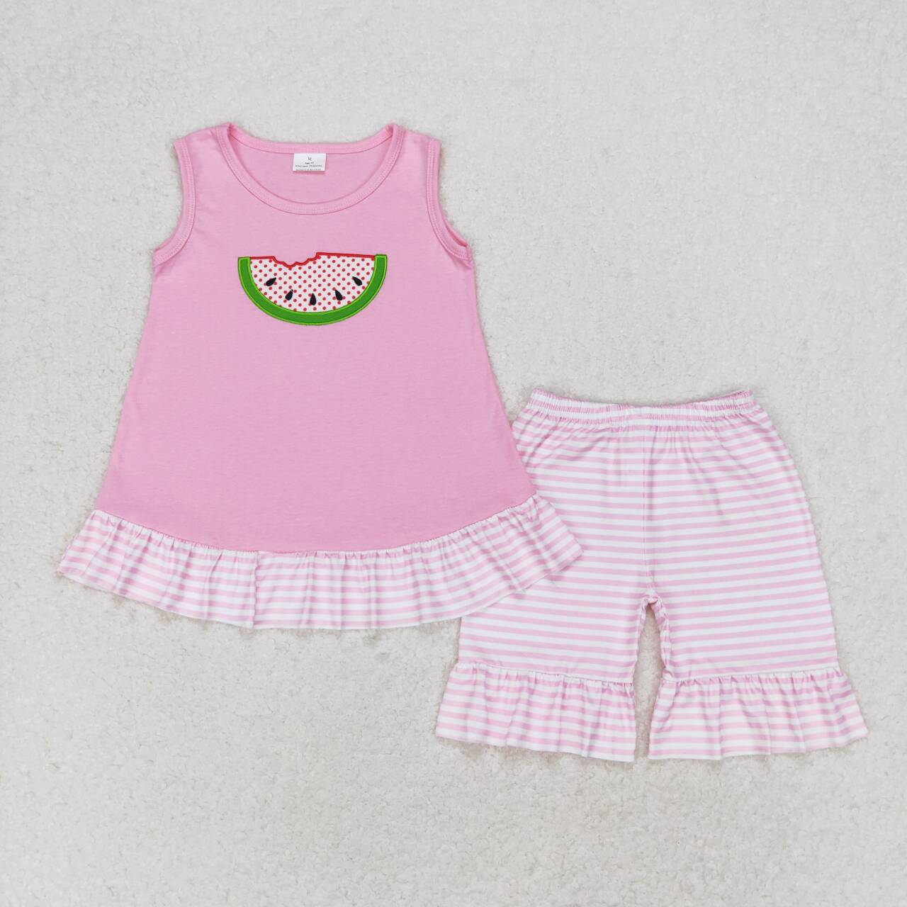 embroidery watermelon RTS sibling clothes