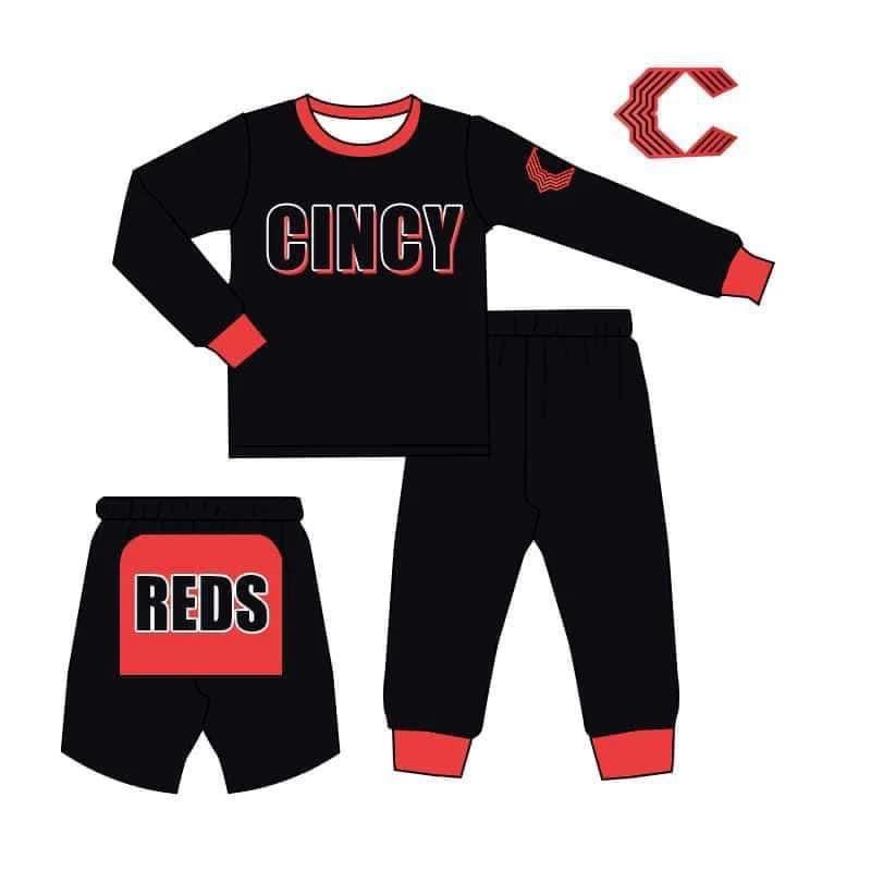 custom S 10.10 Team black long sleeve pants boys pajamas