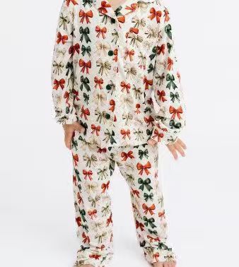 preorder GLP2768 colorful bows coquette bows long sleeve pants girls pajamas
