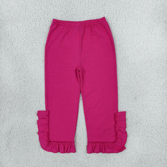 P1161 Hot Pink Ruffles Girls Pants