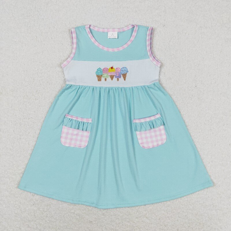 embroidery ice blue RTS sibling clothes