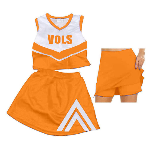 custom S 8.23 Orange cheerleader dress
