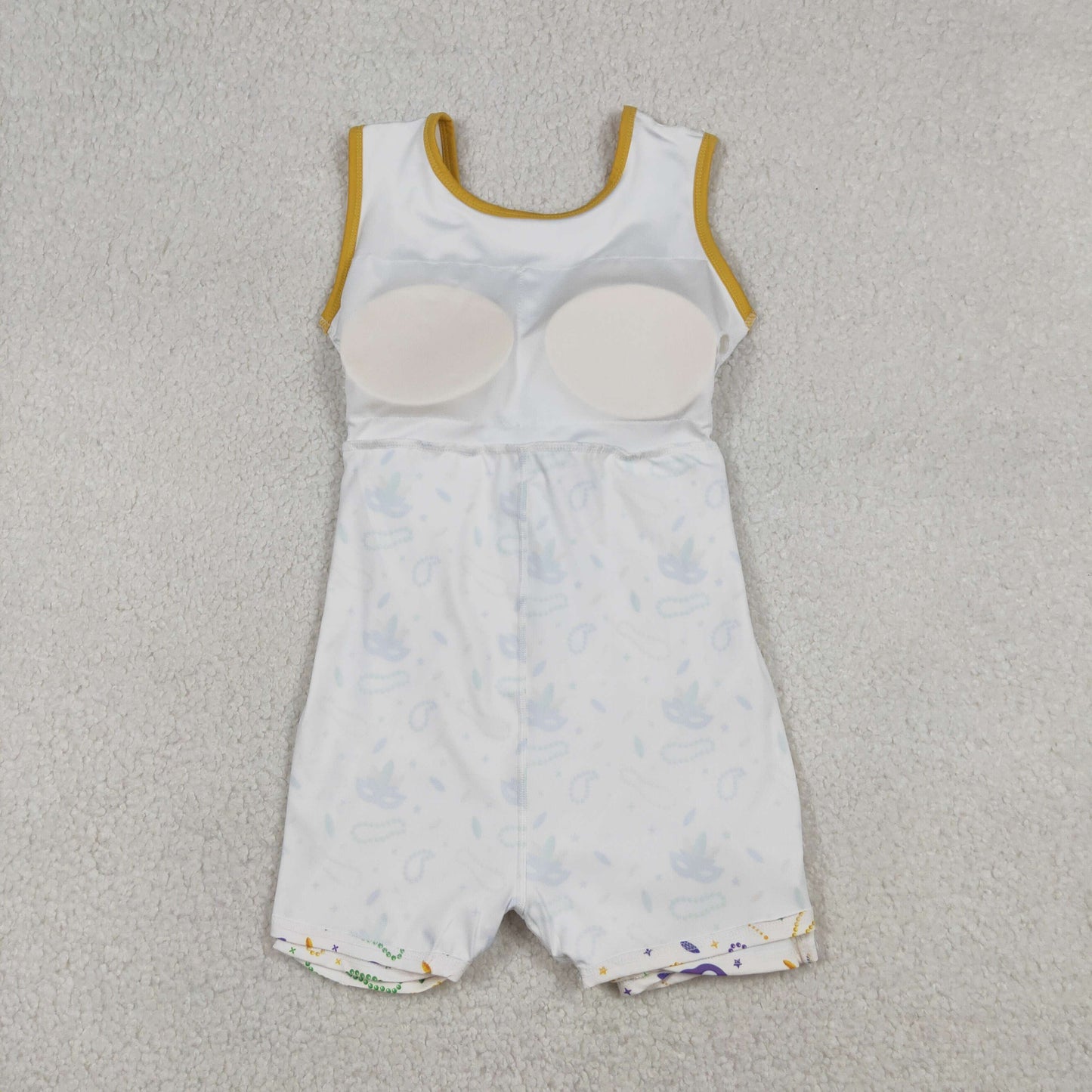 GSD2951 yoga Mardi Gras sleeveelss skorts girls dress