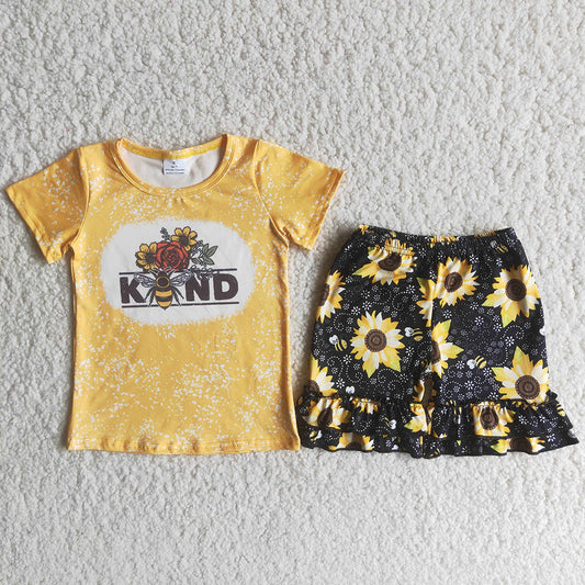 Summer Sunflower Bee Kinds Girls Set