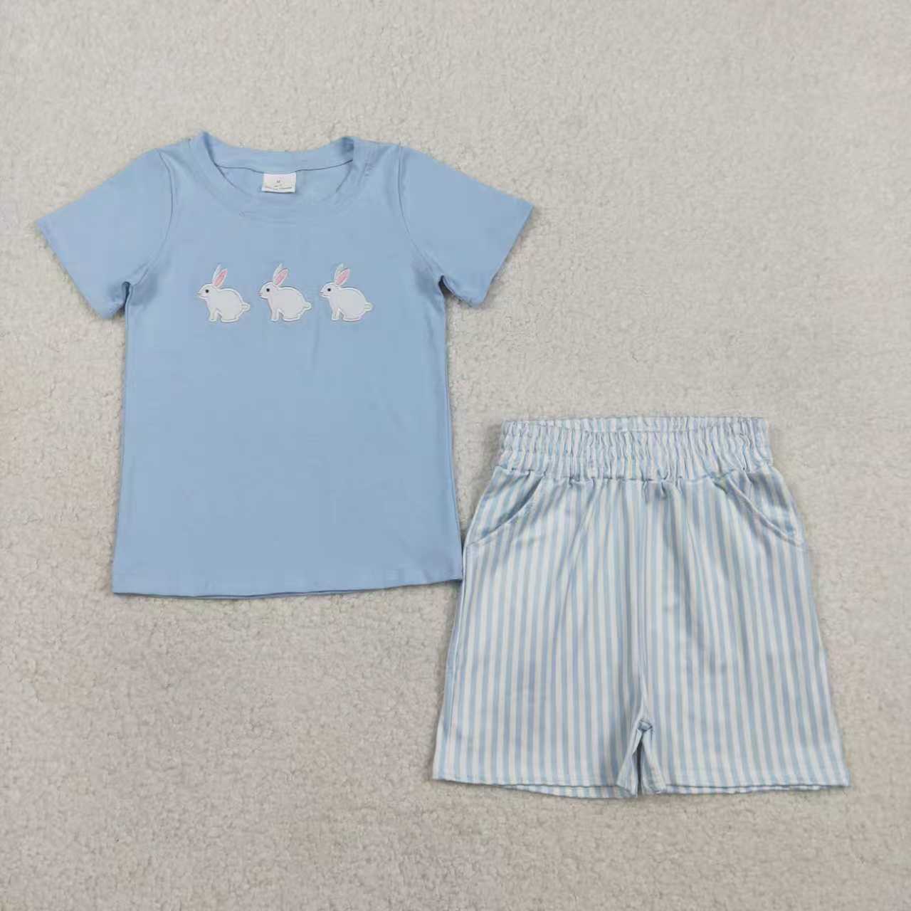 Embroidery Easter Bunny Rabbit Romper/Set RTS Sibling Clothes