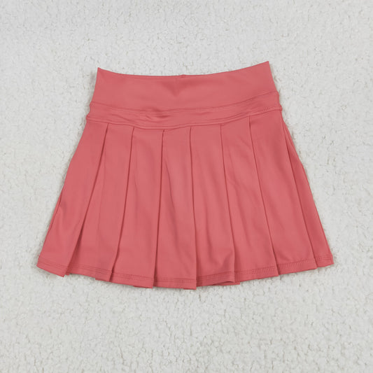 GLK0080 yoga pink skirt with shorts girls skirt