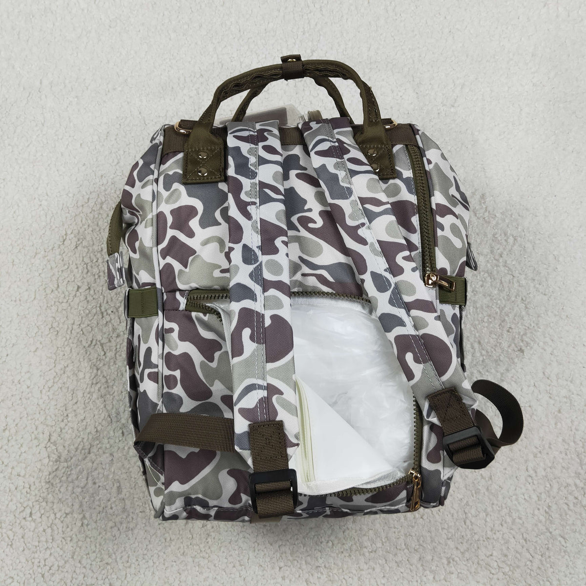 BA0403 Camo Dog Diaper Bag