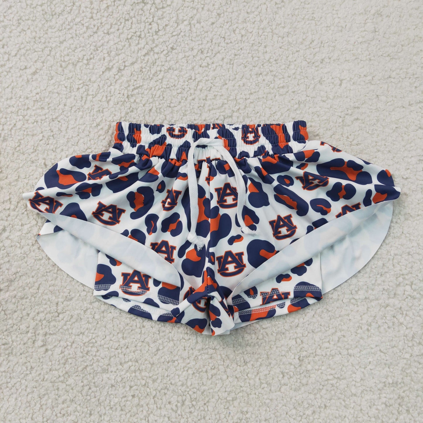 SS0819 Yoga Football Item Camo Girls Shorts