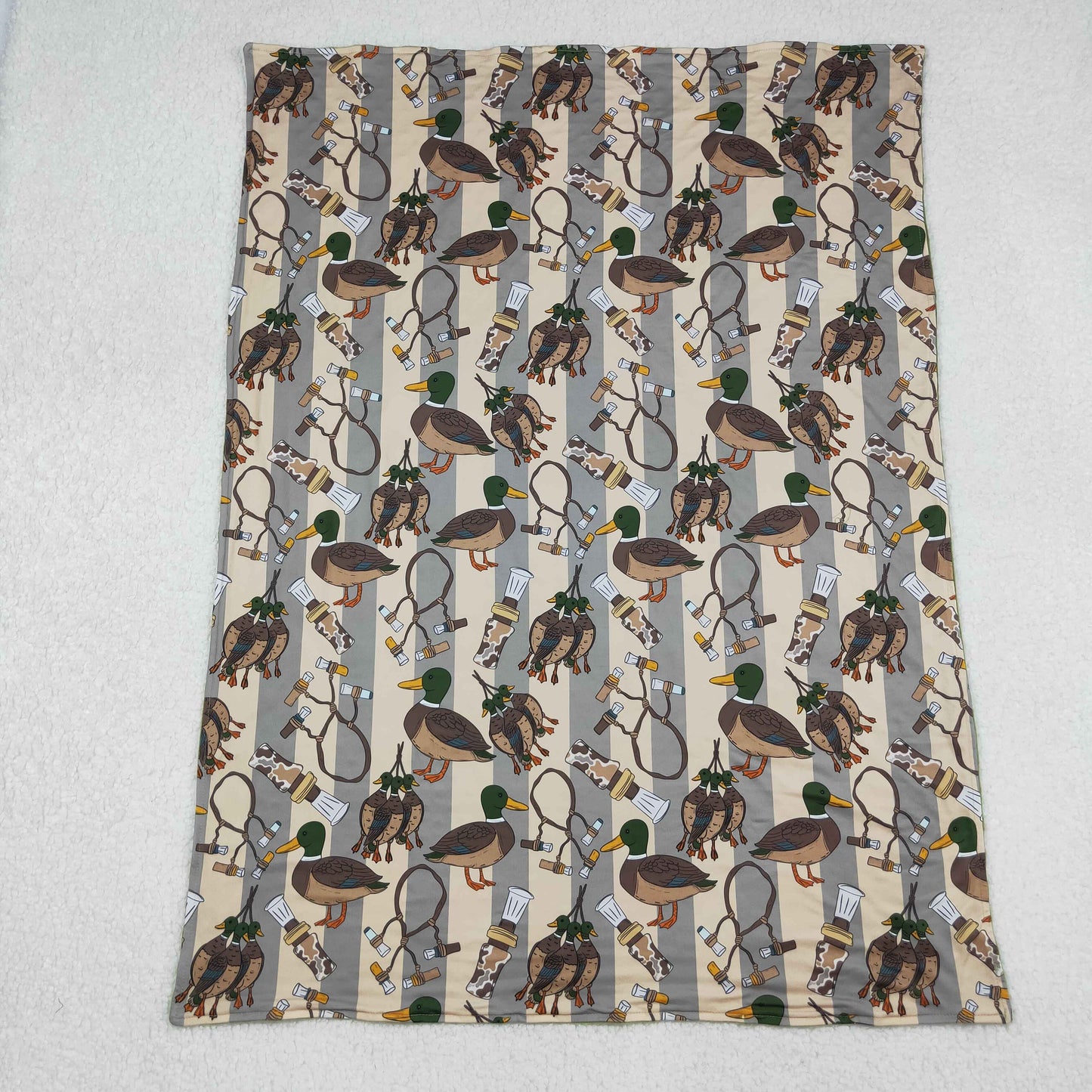 BL0211 hunting mallard duck call camo baby blanket