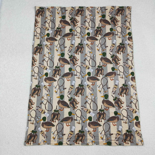 BL0211 hunting mallard duck call camo baby blanket
