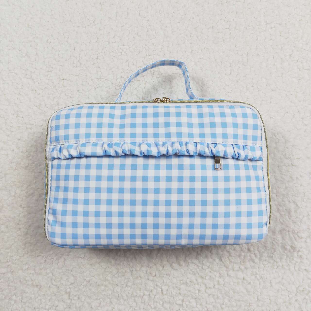 blue checkered bags  RTS sibling clothes