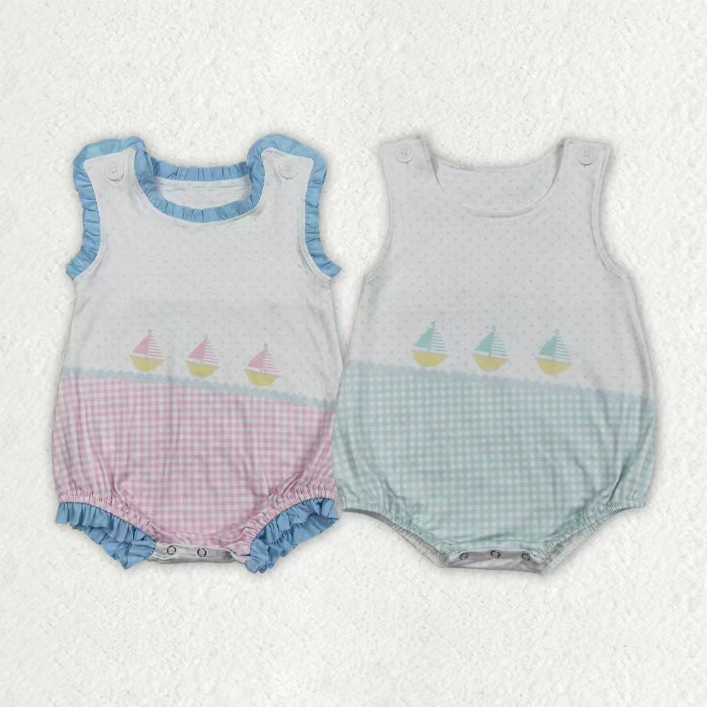 Sailboat Style Boys/Girls Romper