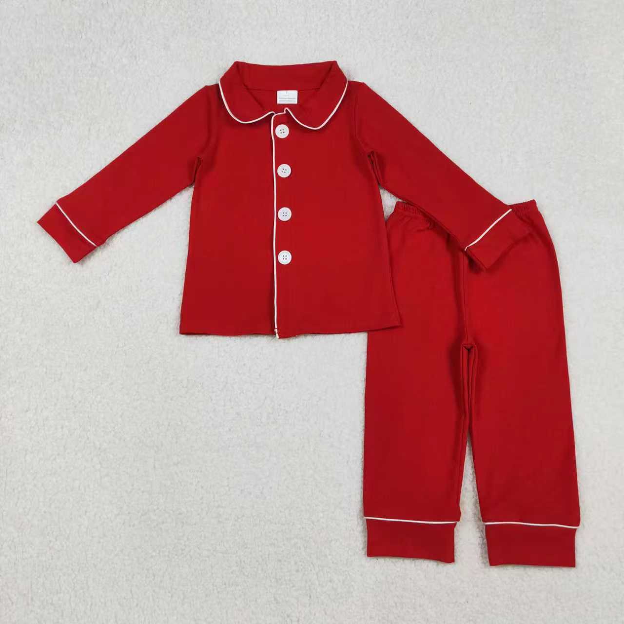 Christmas red pajamas RTS Sibling Clothes