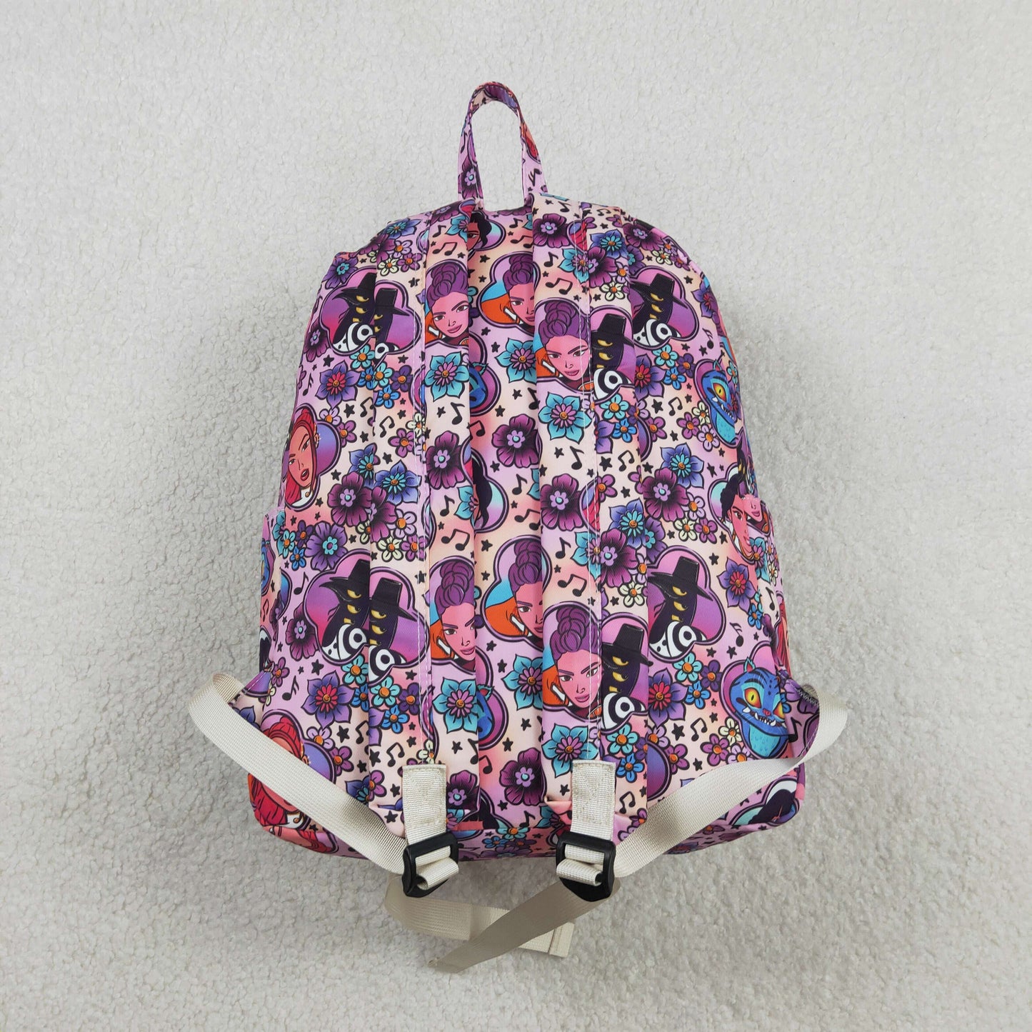 BA0384 Hunter K Flowers Purple Bag