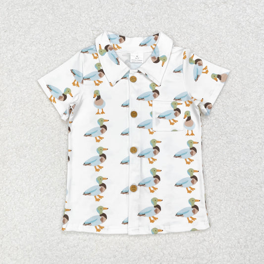 BT0738 mallard duck short sleeve boys top