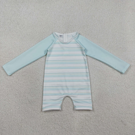 S0650 Blue Long Sleeve Boys Swimsuits