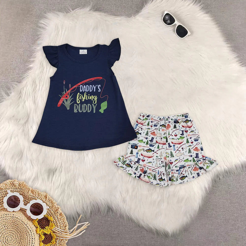 daddy's fishing buddy set Sibling Clothes RTS