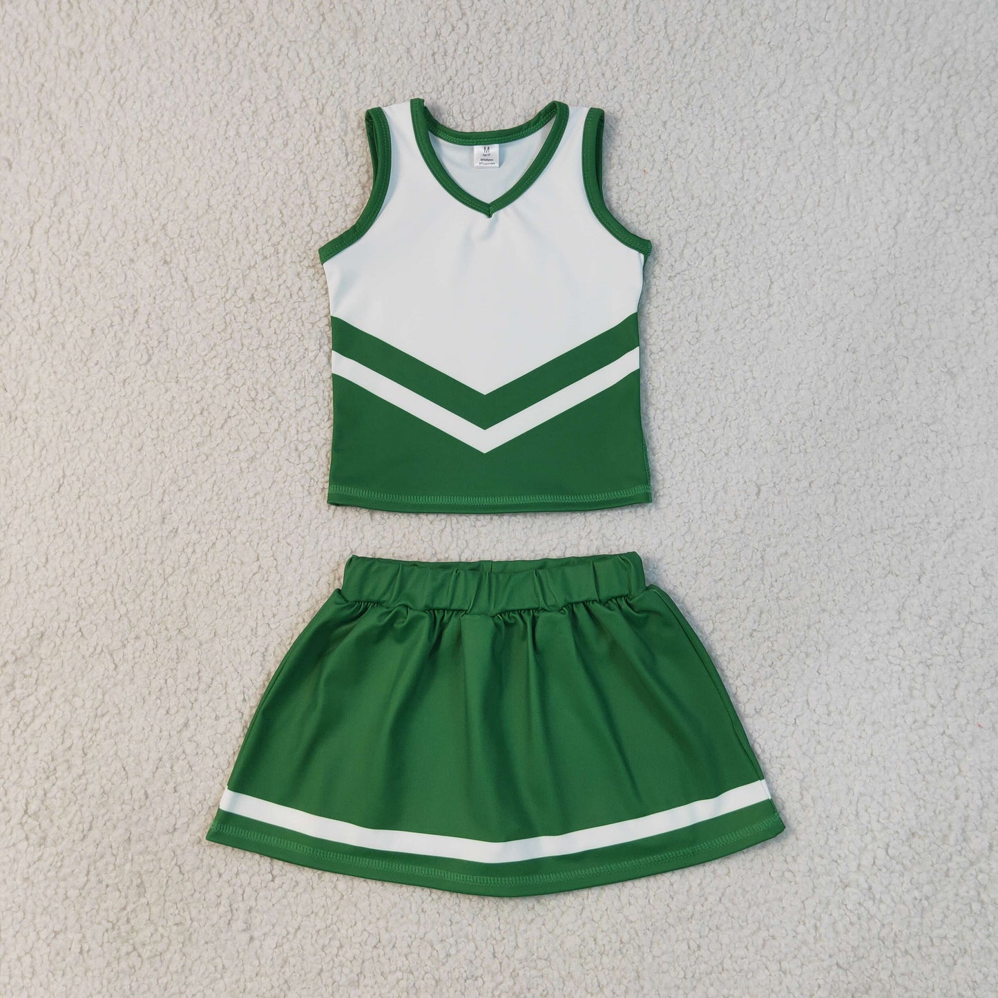 GSD4191 Yoga Green Sleeveless Skorts Girls Set