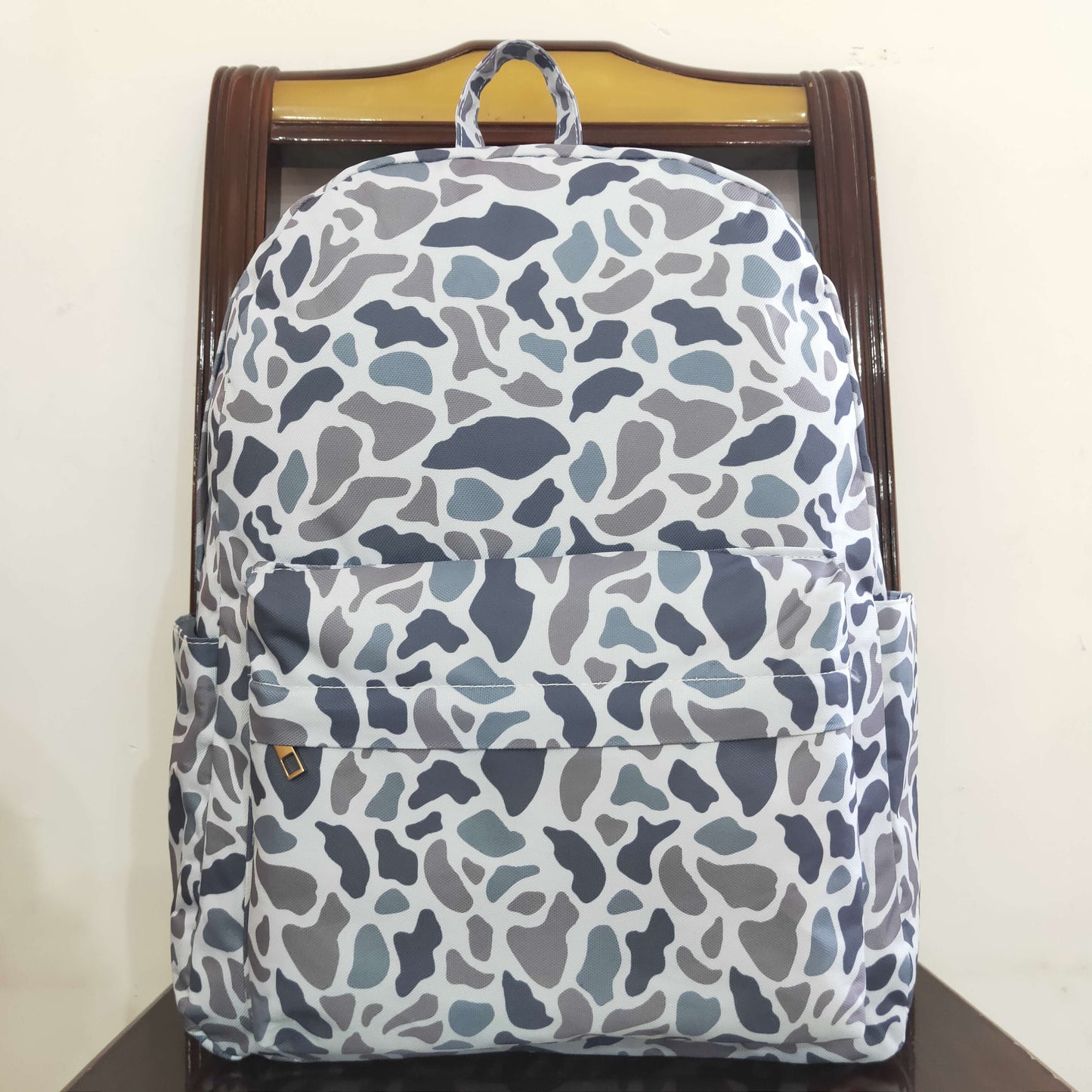 BA0260 grey camo kids bag