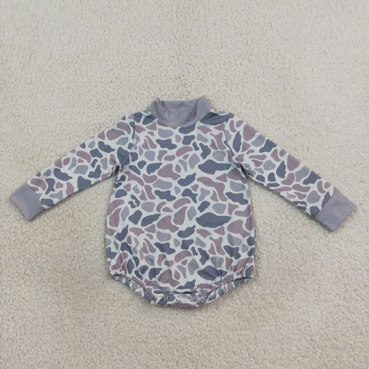 LR3260 Hunting Camo Long Sleeve Girls Romper