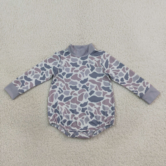 LR3260 Hunting Camo Long Sleeve Girls Romper