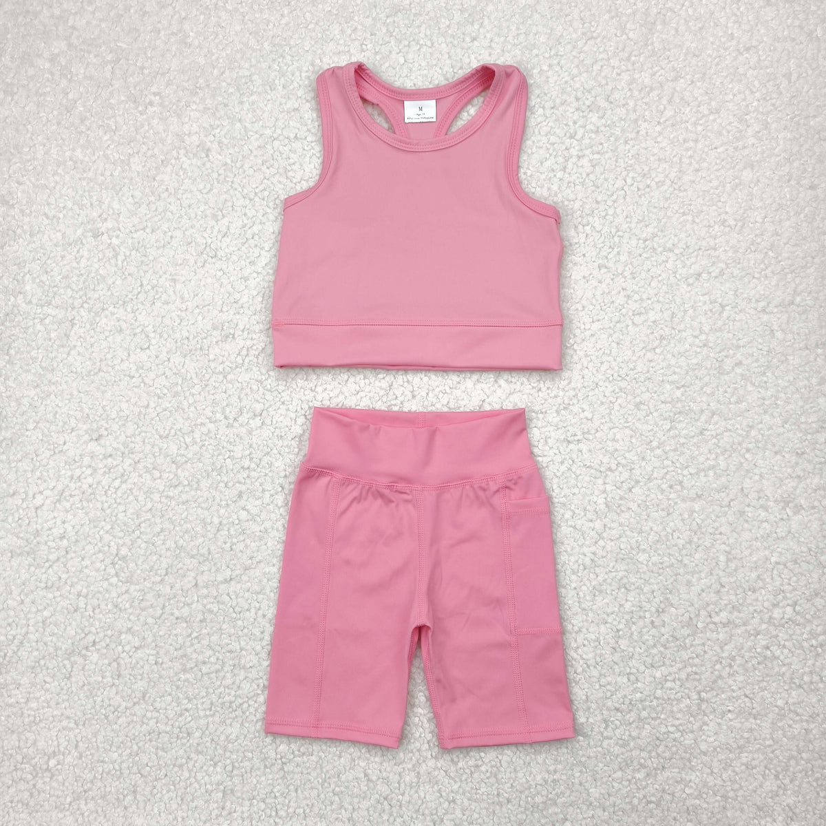 yoga GSSO1516 watermelon red sleeveless shorts girls set