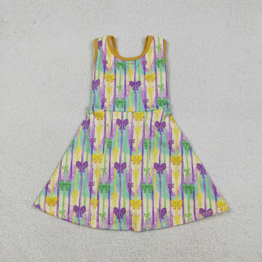 GSD2948 yoga Mardi Gras sleeveelss skorts girls dress
