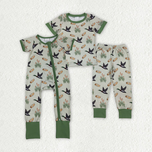 Mallard Duck Boys Pajamas/Romper Sibling Clothes RTS