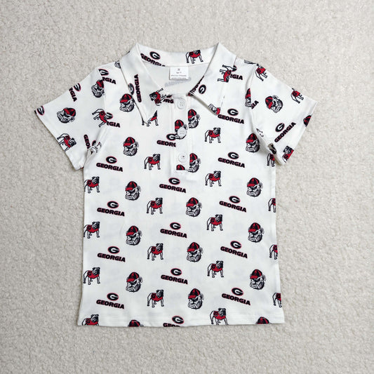 BT1756 Team Bulldog Short Sleeve Boys Top