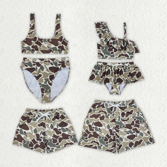 camo swimsuits RTS sibling clothes