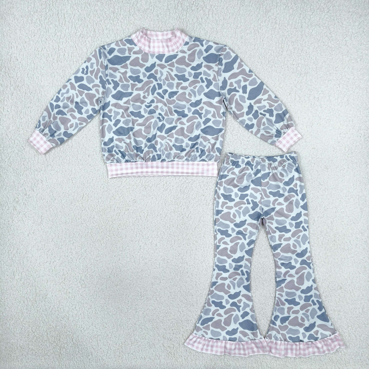 GLP3737 Camo Long Sleeve Pants Girls Set GT1874+P1185