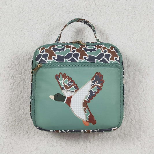 BA0270 mallard duck camo lunch bag lunchbox