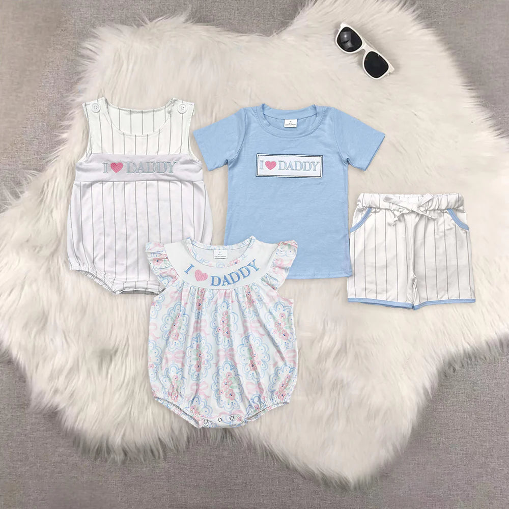 Embroidery i love daddy RTS Sibling Clothes