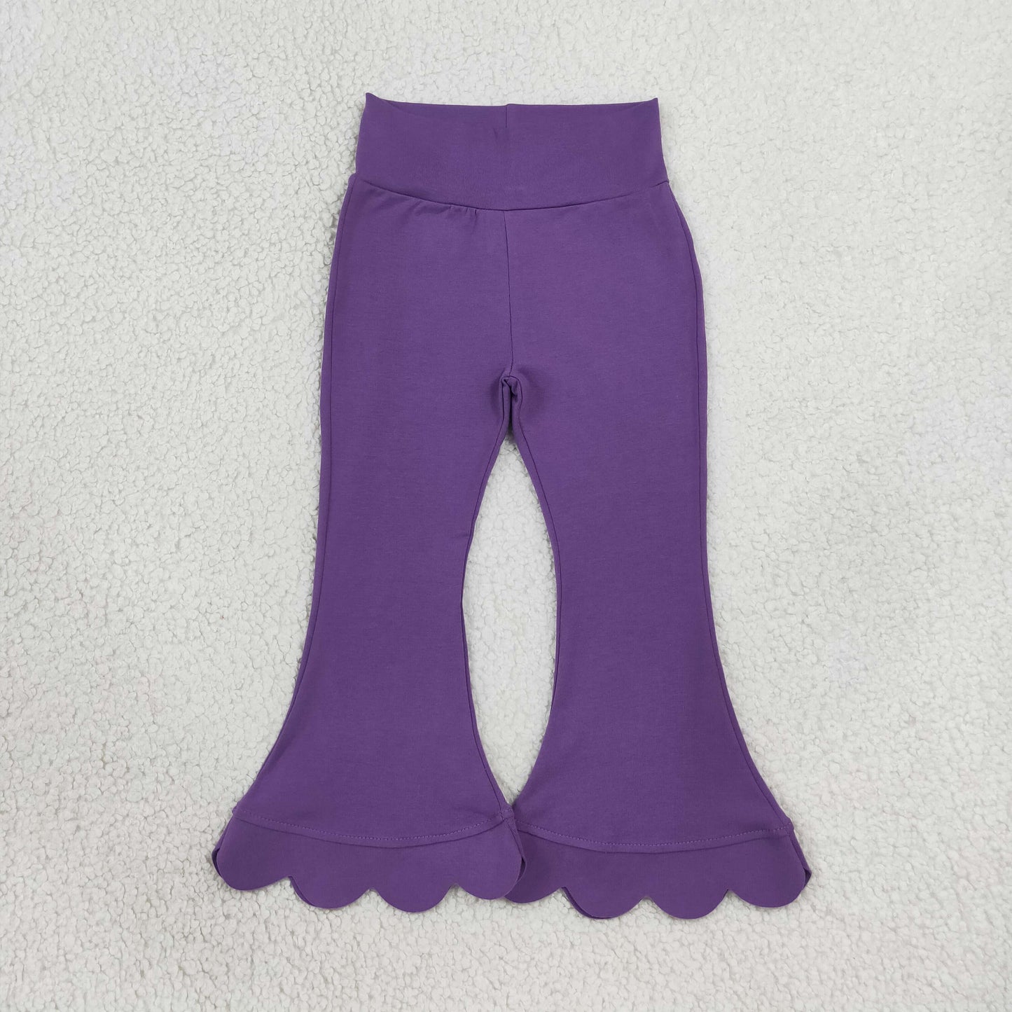 P1084 Scallop Purple Girls Pants
